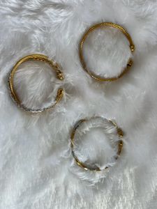 silver gold plated Adjustable bracelets