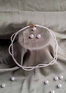 Handmade Pinterest Pearl Necklace