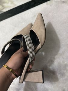 Elegant Rhinestone Mules