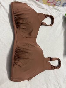 Calzidonia Branded Brown Padded Bra
