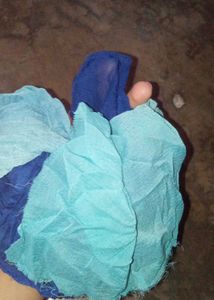 Georgette Blue Duptta Kids Stall Women