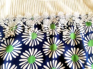 Withe Top With Flower Design