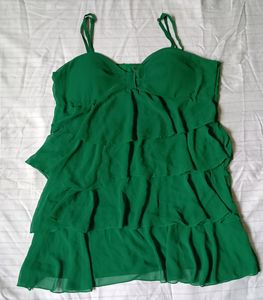 Bottle Green Padded Dress