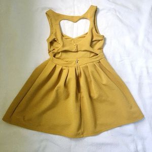 Yellow Cute Heart Shape Dress💛