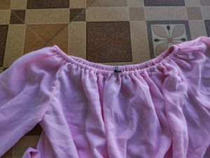 Off Shoulder Georgette Top