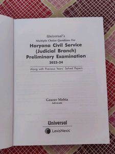 Haryana Civil Service Book