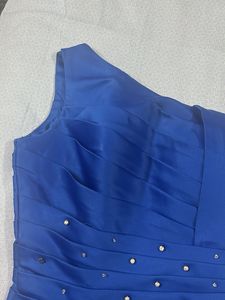 Royal Blue One-Shoulder Dress - S