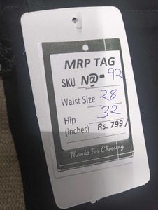 N@92 Size-28 Black High-Waisted Jeans