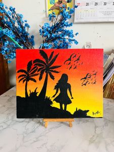 Homemade Sunset Gaze Painting