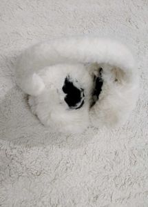 Fuzzy White Earmuffs