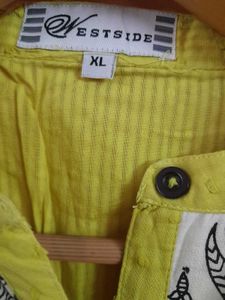 Stylish Lemon Green Short Kurti