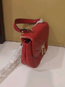 Red Quilted Handbag