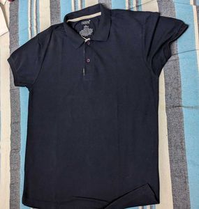 Navy Blue Collar Tshirt