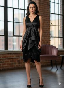 Elegant Black Sleeveless Dress