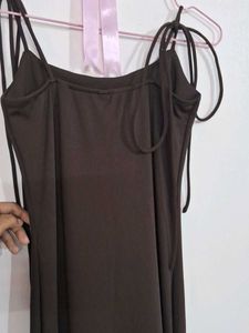 Long Coffee Brown Bodycon