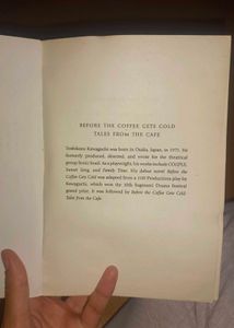 Before the Coffee Gets Cold