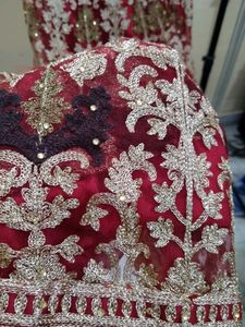 Beautiful Red Gown Full Embroidery