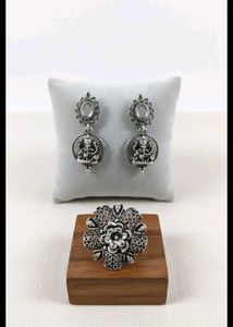 Oxidized Silver Jewelry Set