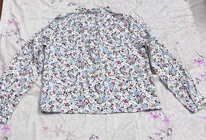 Floral Print Blouse &amp; Plaid Pants