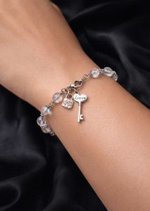 Charm Bracelet with Key and Lock