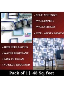 Blue Wall Paper Steeky