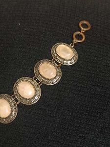 Antique Rose Quartz Bracelet