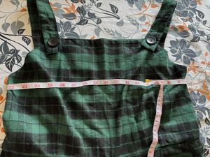 Plaid Overalls Jumpsuit