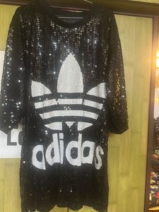 Black Sequence Adidas Dress