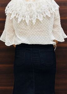 White Top With Lace