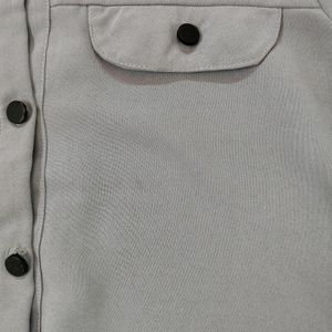 Beautiful Light Grey Lady&#39;s Top
