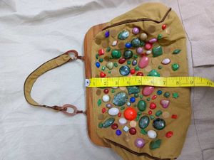 antique Handbag (wooden clutch)