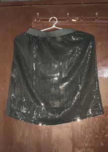 Sparkly Black Mini Skirt
