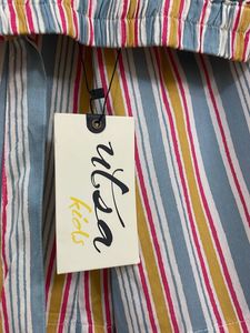 Striped Shorts with Tie
