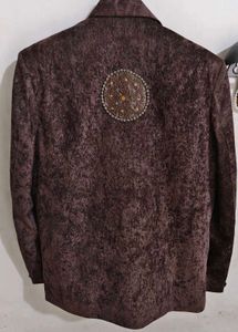 Velvet Blazer with Shoulder Detail