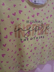 Cute Yellow Graphic T-Shirt for women