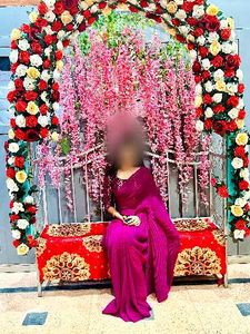 saree - purple crush sare