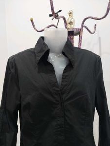 MNG Black Button Down Shirt