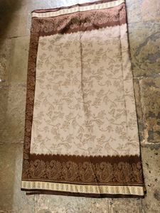 Elegant Brown &amp; Beige Saree