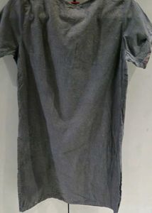 Branded Black Cotton Kurta