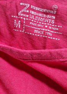 A Round Nack Rose Coloured Tshirt