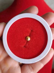 Gold Nose Pin All 3 Side Small Heart Shape