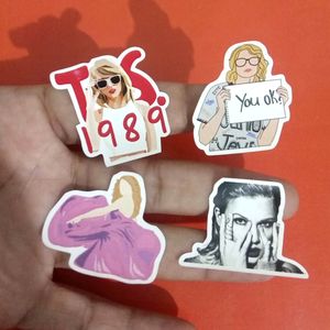 1 Sheet Of 10 Taylor Swift Stickers