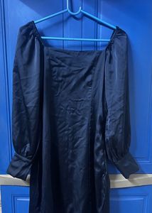 Elegant Navy Blue Mini Dress