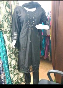 Pure cotton kurti pant dupatta set