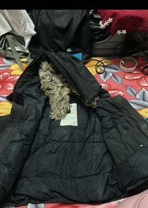 Maroon Hooded Coat and crop jacket COMBOOOO