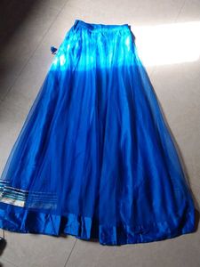 Elegant Blue Ethnic Skirt