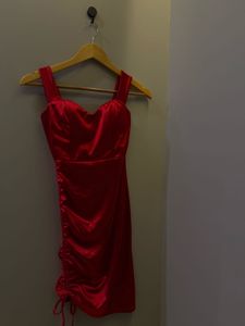 Red Satin Bodycon Mini Dress🔥