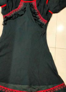 Black &amp; Red Ruffle Dress