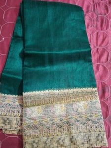 Ethnic Green Saree