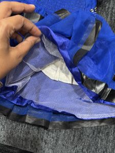 Blue Party Wear soft Net Dress